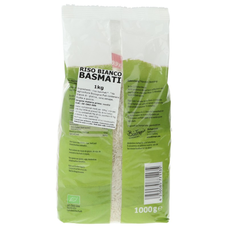 RISO BASMATI BIANCO 1KG GREEORG.
