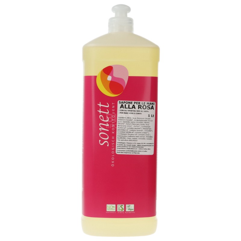 SAPONE MANI ROSA RICARICA 1LT SONETT