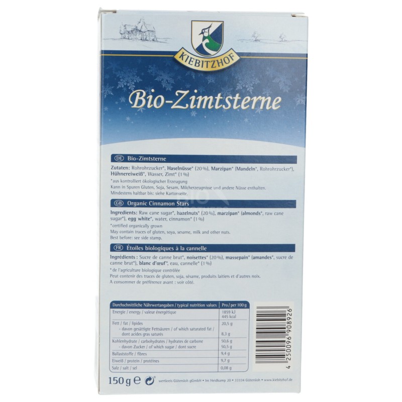 Stelline alla cannella biscotti bio