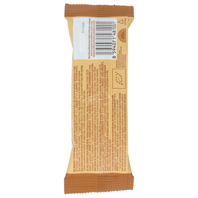 BARRETT.LIFEBAR CARRUBA NOCCIOLA 47G