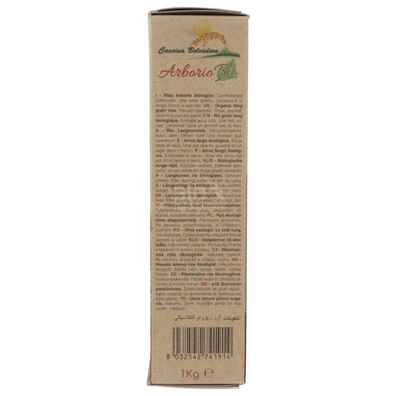 RISO ARBORIO 1KG CASCINA BEL.