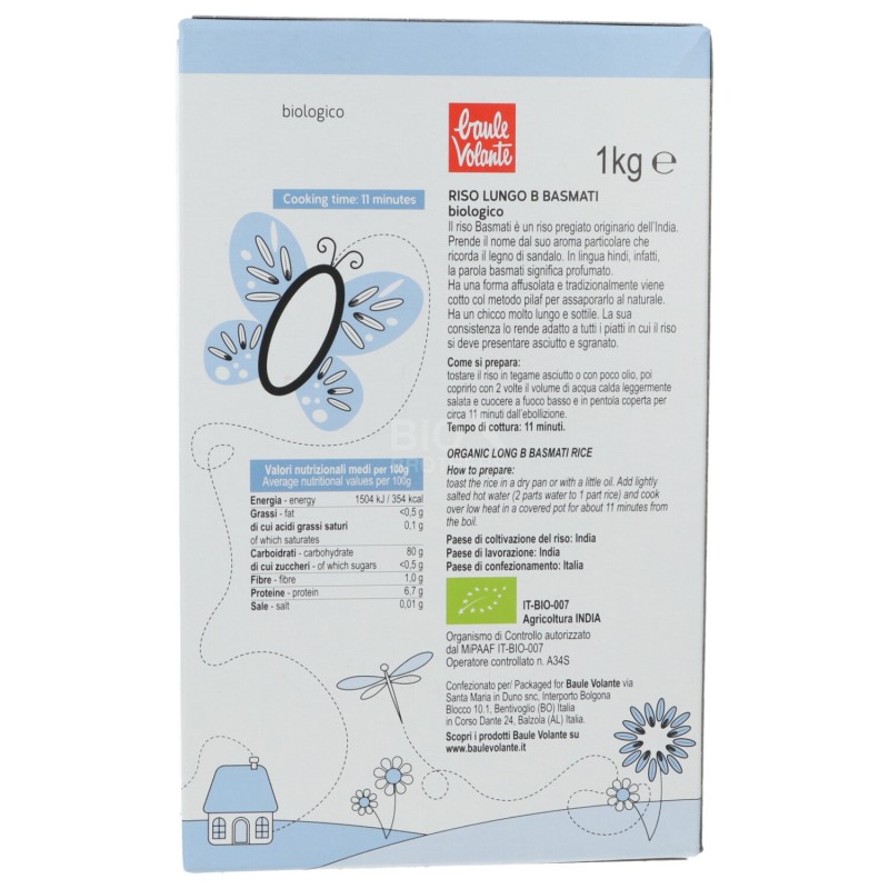 RISO BASMATI B.CO 1KG BAULE