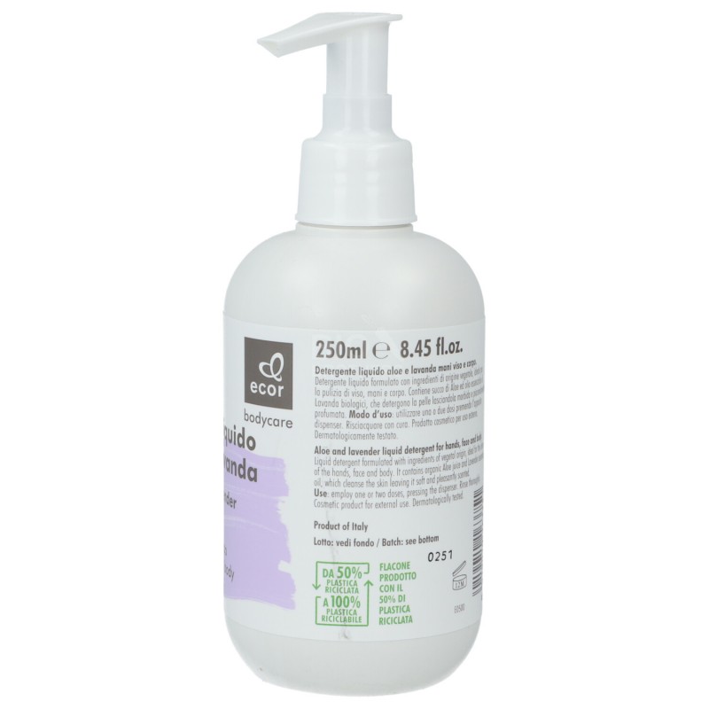Sapone liquido aloe e lavanda