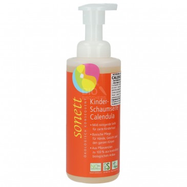 Schiuma di sapone calendula bambini Schiuma di sapone calendula bambini