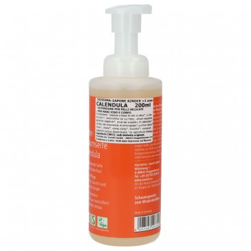 Schiuma di sapone calendula bambini Schiuma di sapone calendula bambini