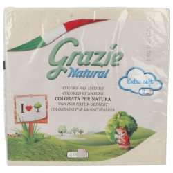 TOVAGLIOLI 2 VELI 40PZ GRAZIE NATURAL
