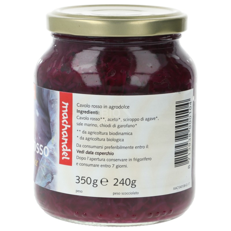 Cavolo rosso demeter in agrodolce