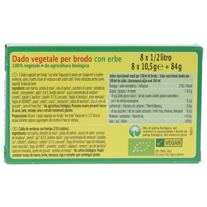 Dado vegetale alle erbe