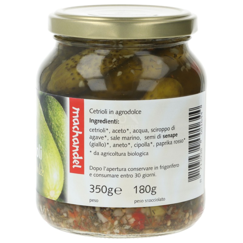 Cetriolini bio in agrodolce