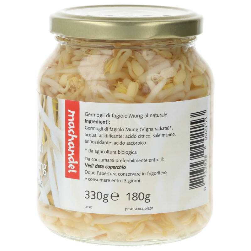 Germogli di fagiolo mung bio al naturale