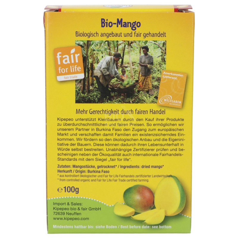 MANGO SECCO BIO 100G KIPEPEO