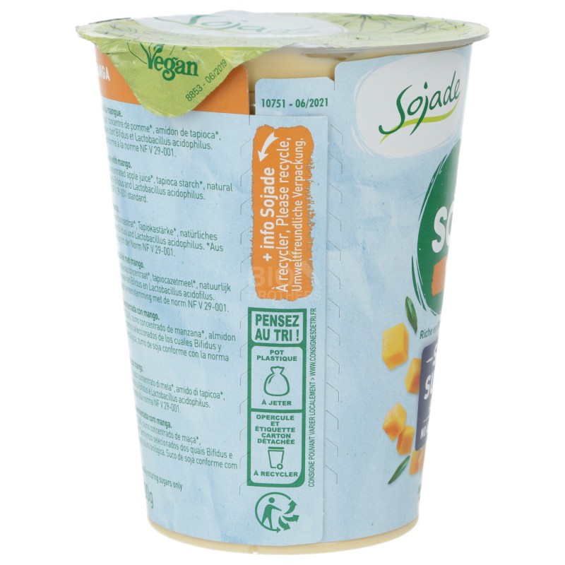 DESSERT MANGO S/ZUCCH.400G SOJADE