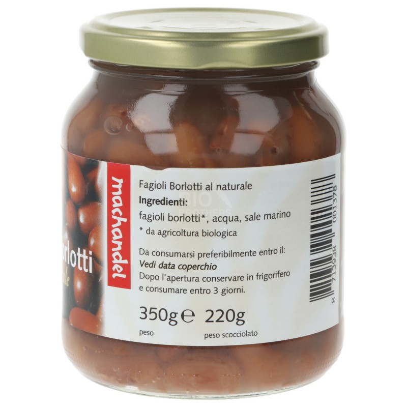 Fagioli borlotti bio lessati al naturale