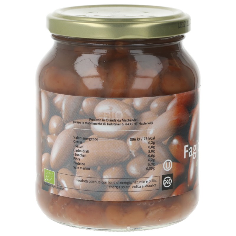 Fagioli borlotti bio lessati al naturale