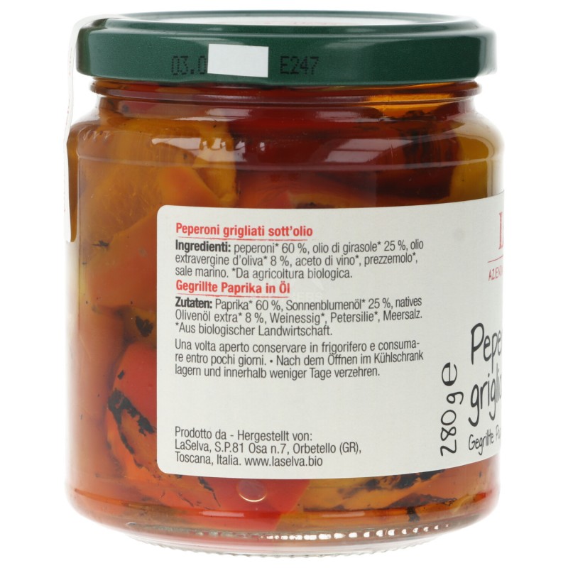 PEPERONI GRIGLIATI 280G SELVA