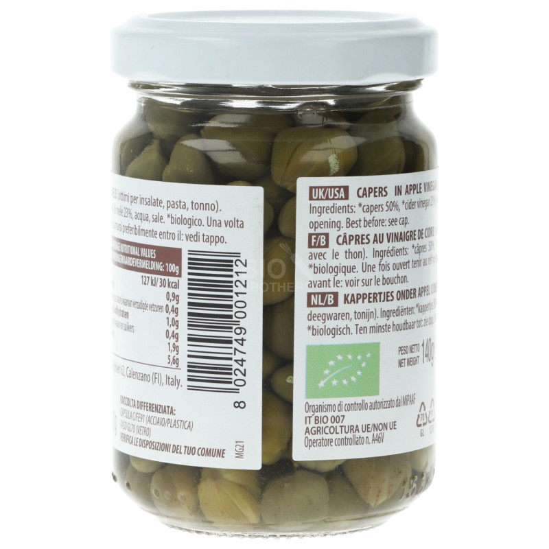 CAPPERI ACETO 140GR NUTR.
