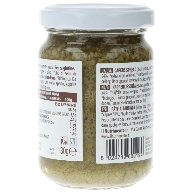 CREMA CAPPERI 130G NUTRIMENTO