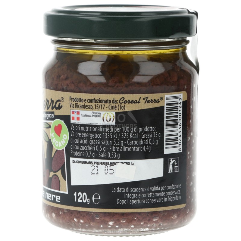 PATE OLIVE NERE 120GR CEREAL T.