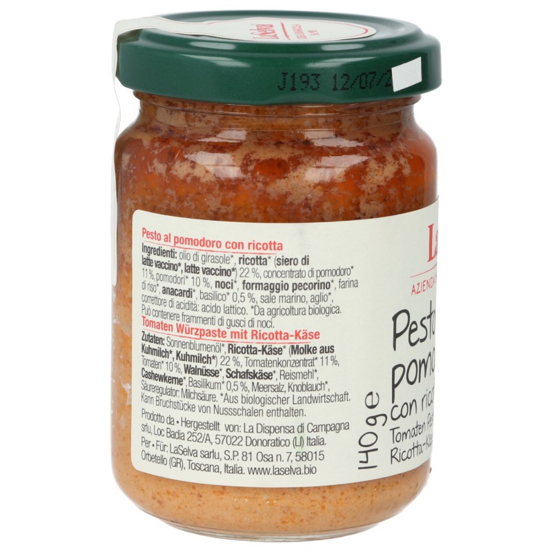 PESTO ROSSO CON RICOTTA 140G LASELVA