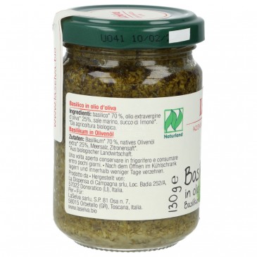 BASILICO OLIO D'OLIVA BIO 130GR BASILICO OLIO D'OLIVA BIO 130GR