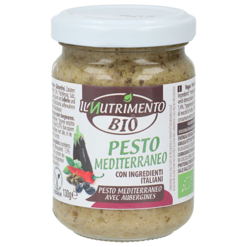PESTO MEDITERRANEO 130G NUTRIM