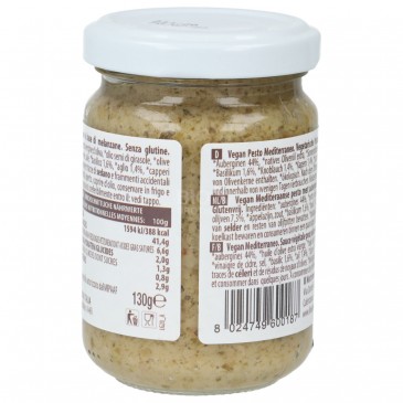 PESTO MEDITERRANEO 130G NUTRIM