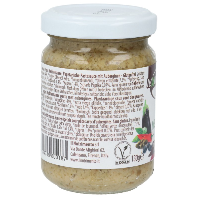 PESTO MEDITERRANEO 130G NUTRIM