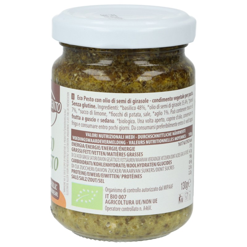 ECO PESTO VEG. 130G IL NUTRIMENTO