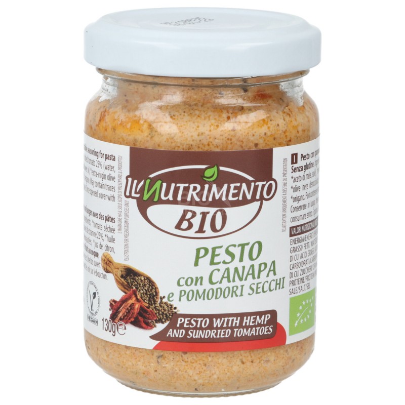 PESTO DI CANAPA & POMODORI SECCHI 130G