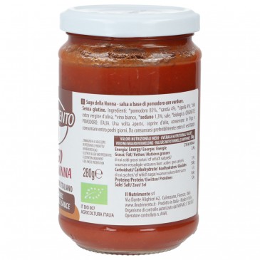 SUGO NONNA 280G NUTRIMENTO SUGO NONNA 280G NUTRIMENTO