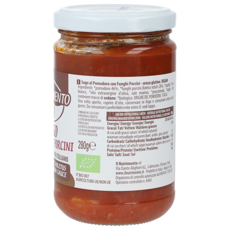 SUGO FUNGHI PORC 280G NUTR