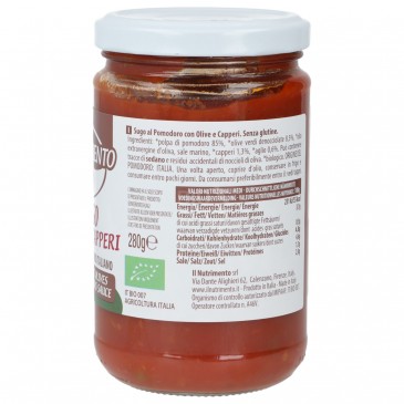 SUGO OLIVE CAPPERI 280G NUTRIM SUGO OLIVE CAPPERI 280G NUTRIM