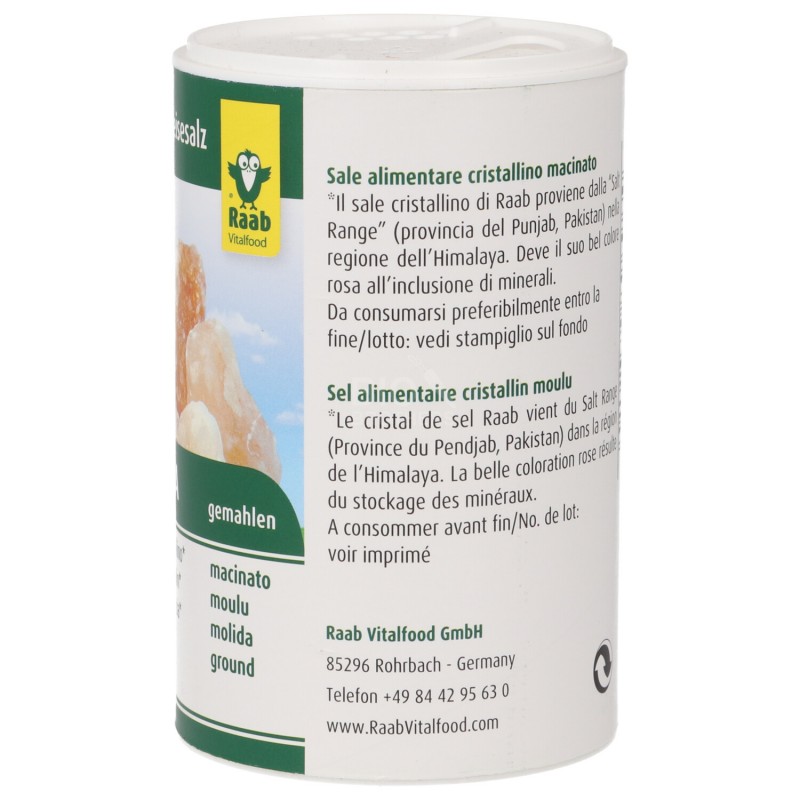 Sale rosa dell'Himalaya con dosatore