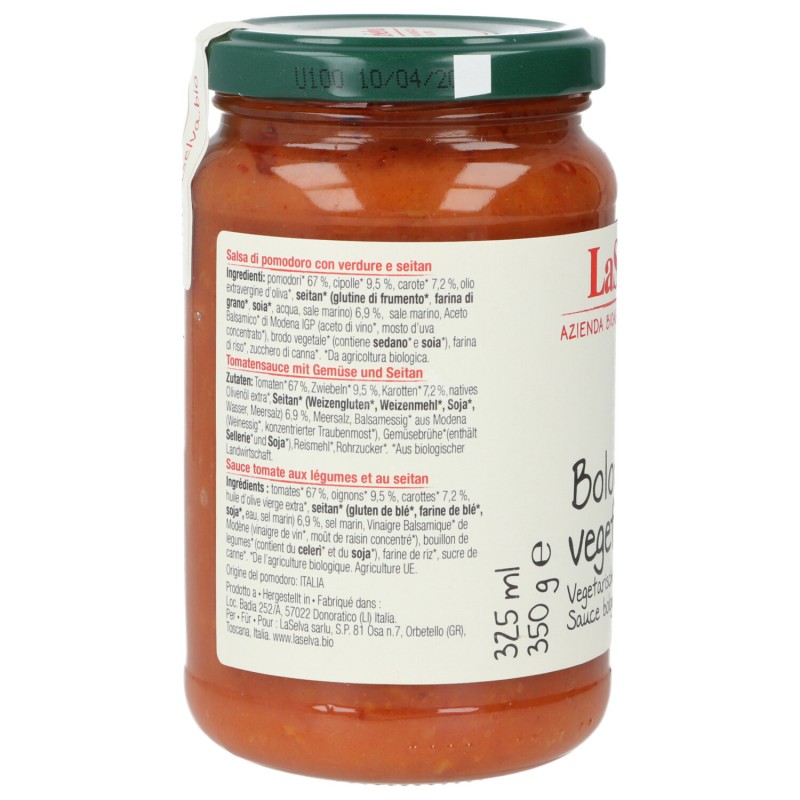 BOLOGNESE VEGETARIANA 350G LASELVA