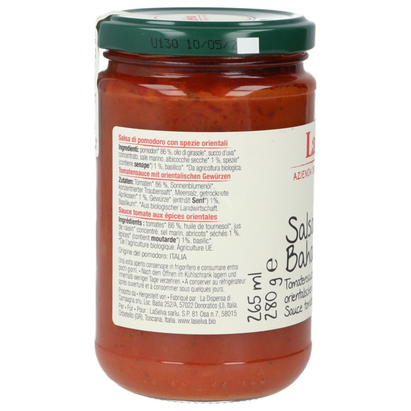 SALSA BAHRAT BIO 280G LASELVA