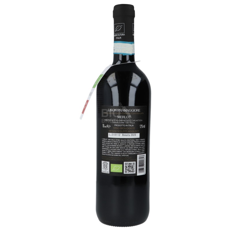 MERLOT SENZA SOLFITI 750ML CARLINE   