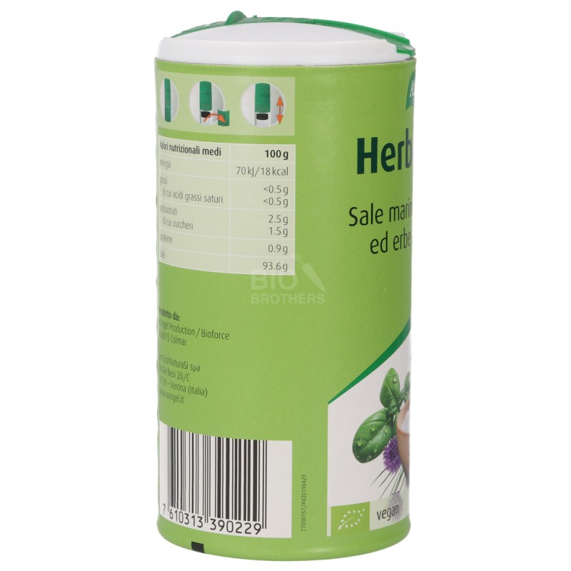 Sale marino alle erbe aromatiche con dosatore