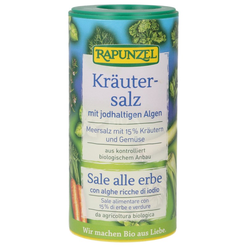 Sale alle erbe con alghe con dosatore