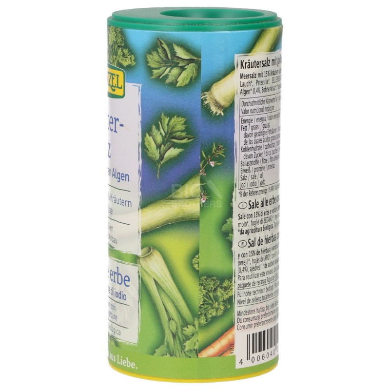 Sale alle erbe con alghe con dosatore