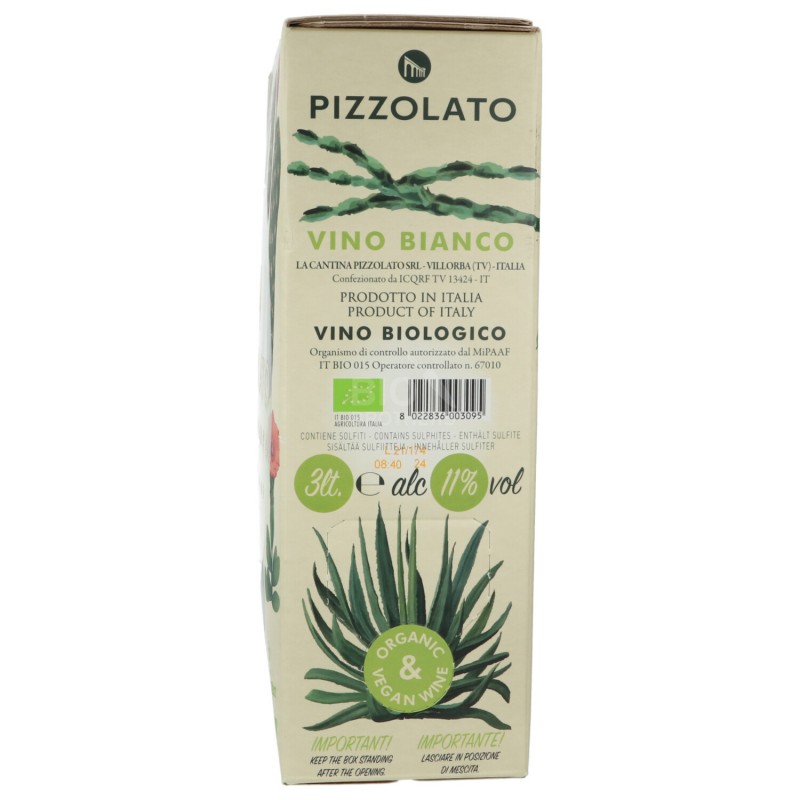VINO BIANCO IGT BAGBOX 3L PIZZOLATO