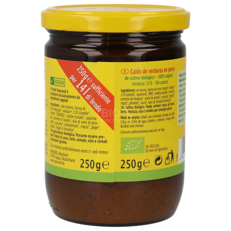 Brodo vegetale in polvere