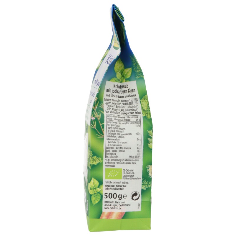 Sale alle erbe con alghe