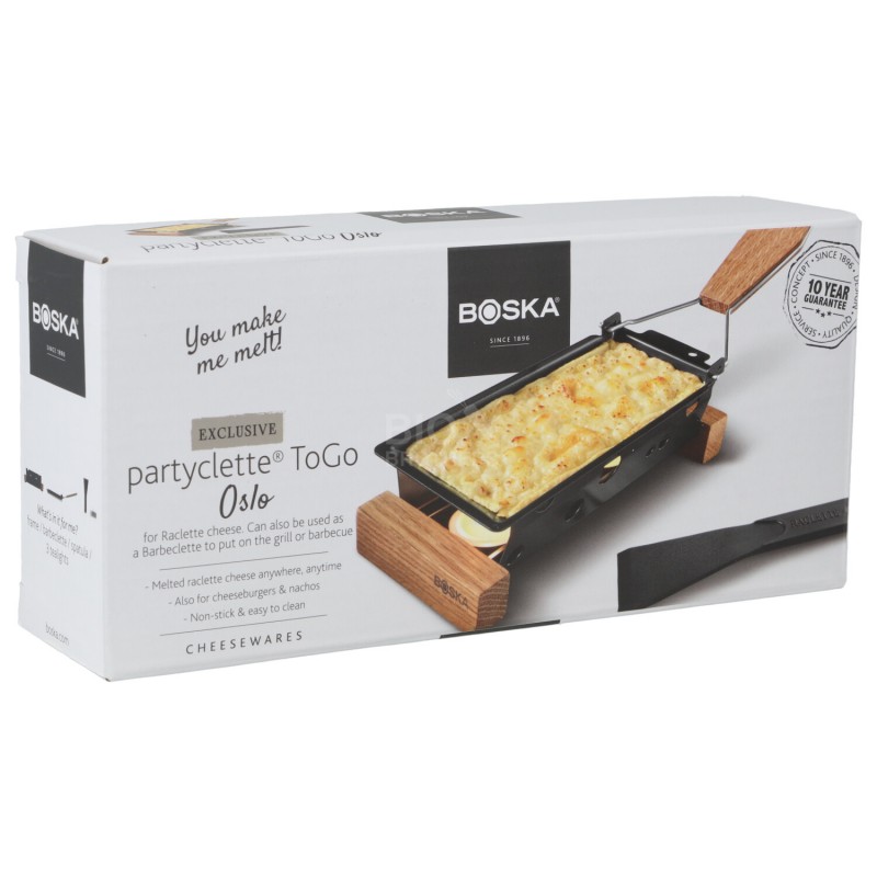 RACLETTE PARTY TO-GO PER 2 SET LEGN.QUERCIA