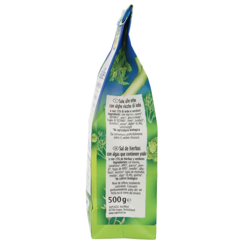 Sale alle erbe con alghe