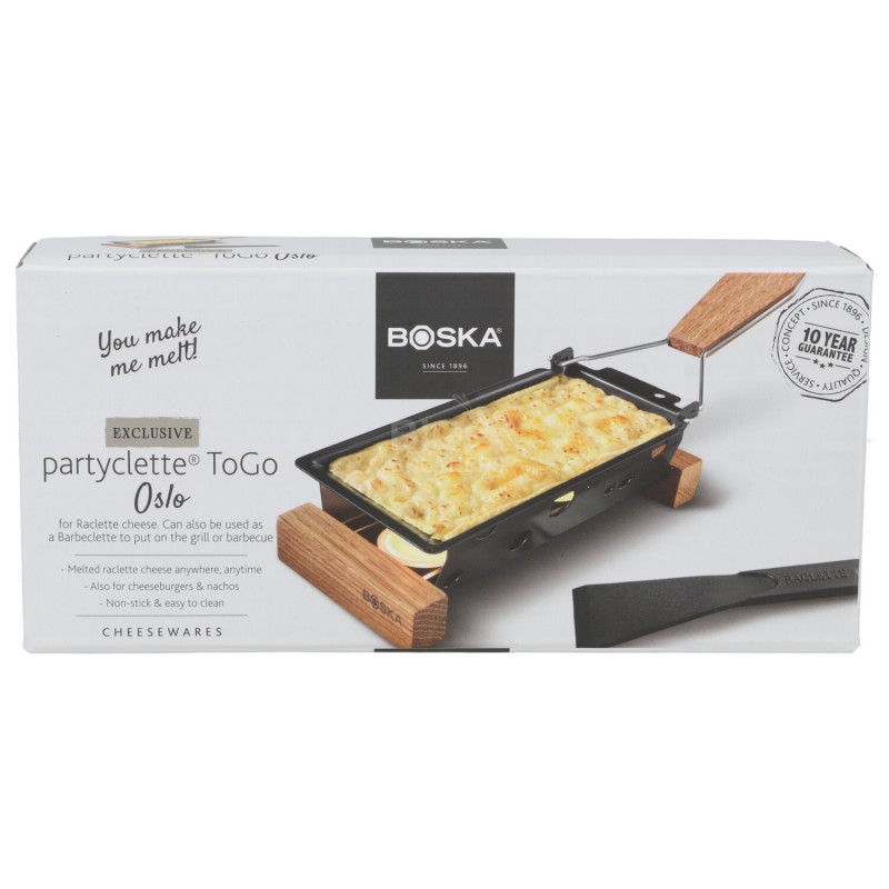 RACLETTE PARTY TO-GO PER 2 SET LEGN.QUERCIA