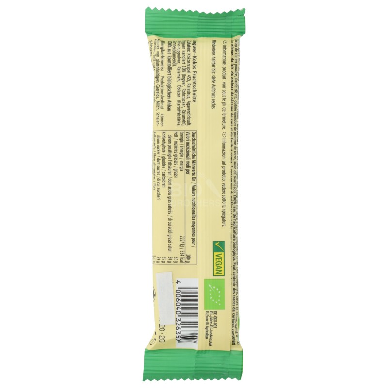 SNACK COCCO-ZENZERO 40G RAPUNZEL