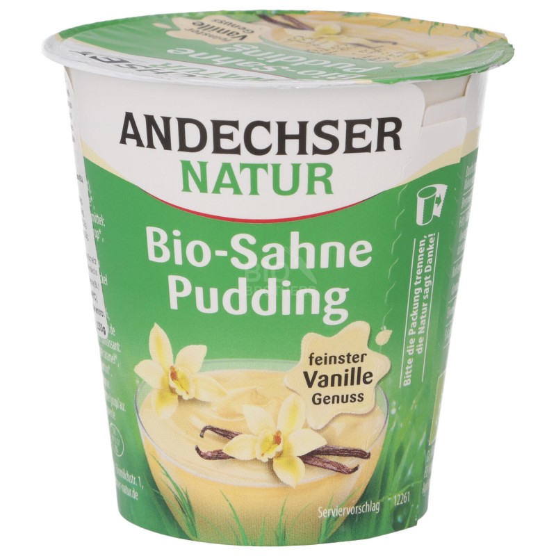 Budino alla Vaniglia con panna Biologico