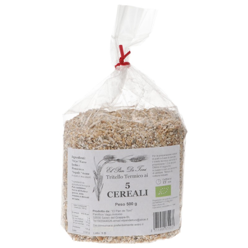 TRITELLO TERMICO 5 CEREALI 500GR EL PAN DE TONI