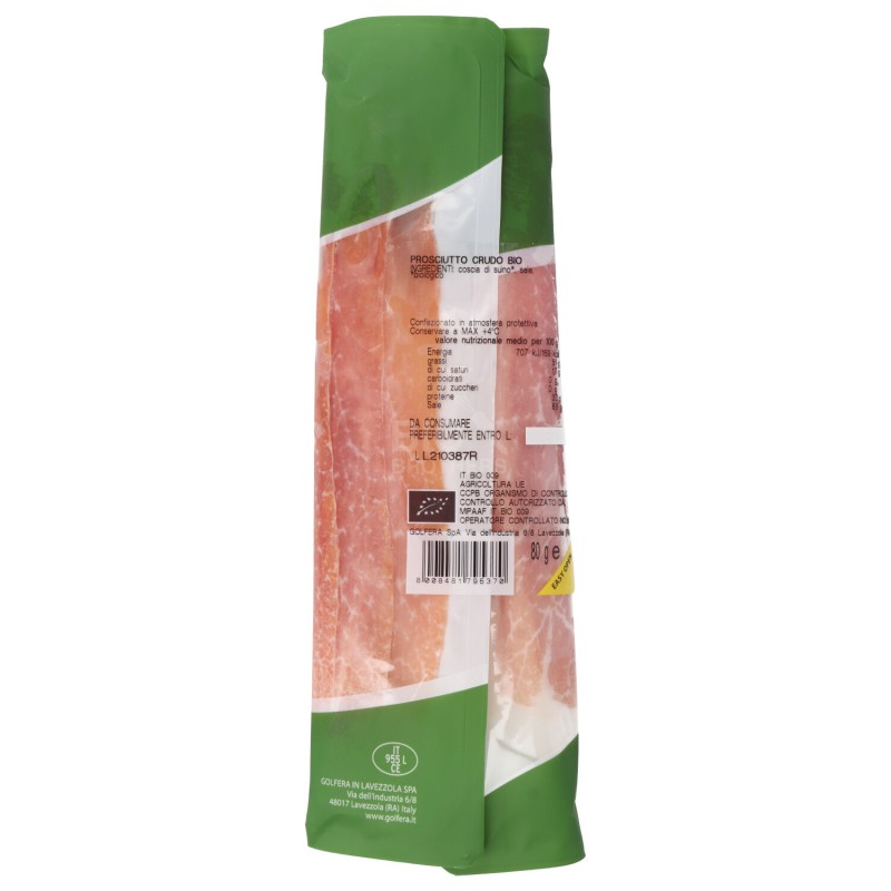 PROSCIUTTO CRUDO 80GR BIODELIZIE