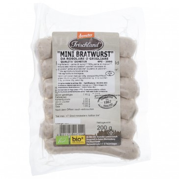 MINI BRATWURST DEMETER 200G OKLE